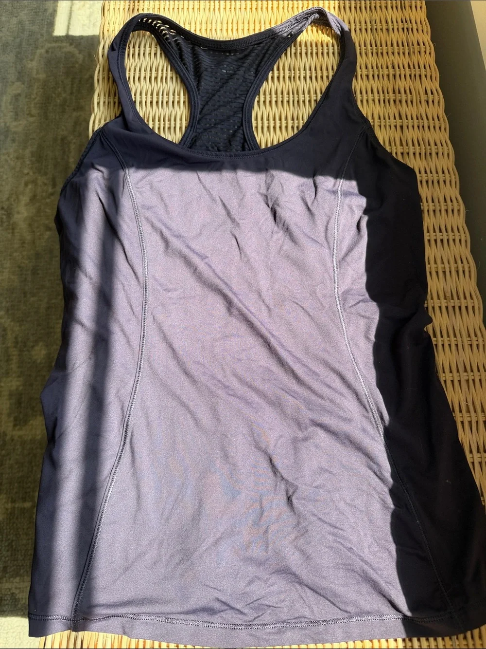 lululemon athletica Purple Striped Racerback Sports Bra